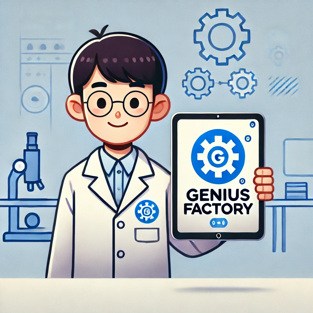 Aluno da Genius Factory com iPad